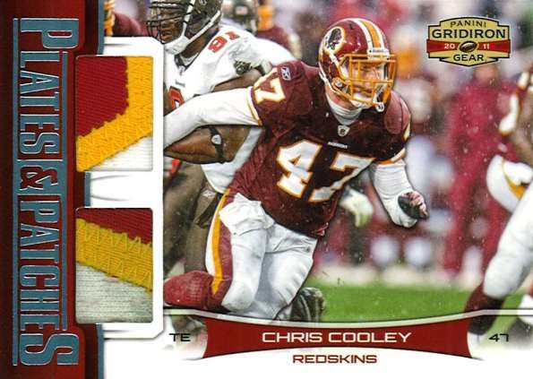 2011 Panini Gridiron Gear Plates and Patches Chris Cooley