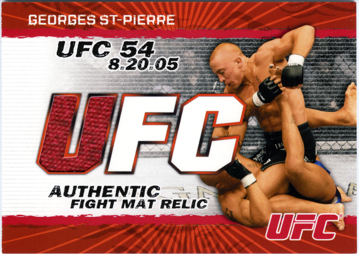 2009 Topps UFC Fight Mat Relics Georges St-Pierre Card