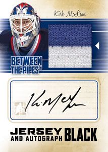 2010/11 ITG Between The Pipes Kirk McLean Jersey and Autograph Card