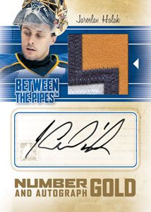 2010/11 ITG Between The Pipes Jaroslav Halak Jersey Patch and Autograph Card