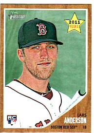 2011 Topps Heritage Lars Anderson Rookie RC
