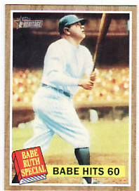 2011 Topps Heritage Babe Ruth Hits 60 HR