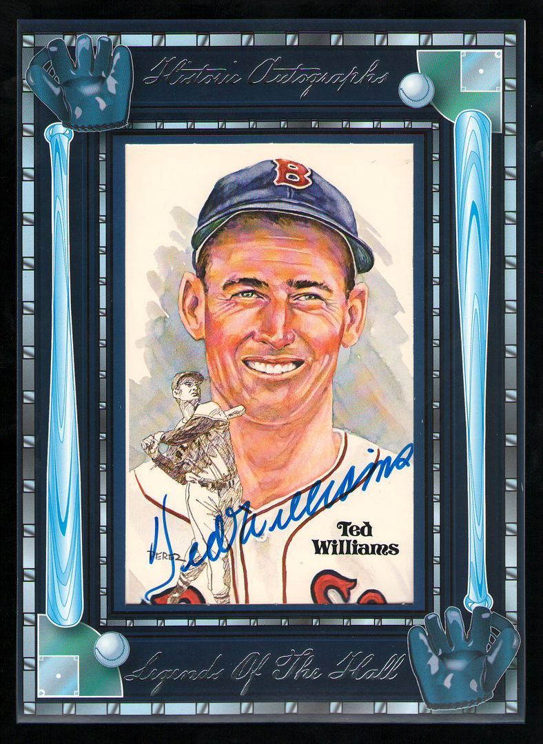 2012 Historic Autographs Ted Williams Legends of the Hall