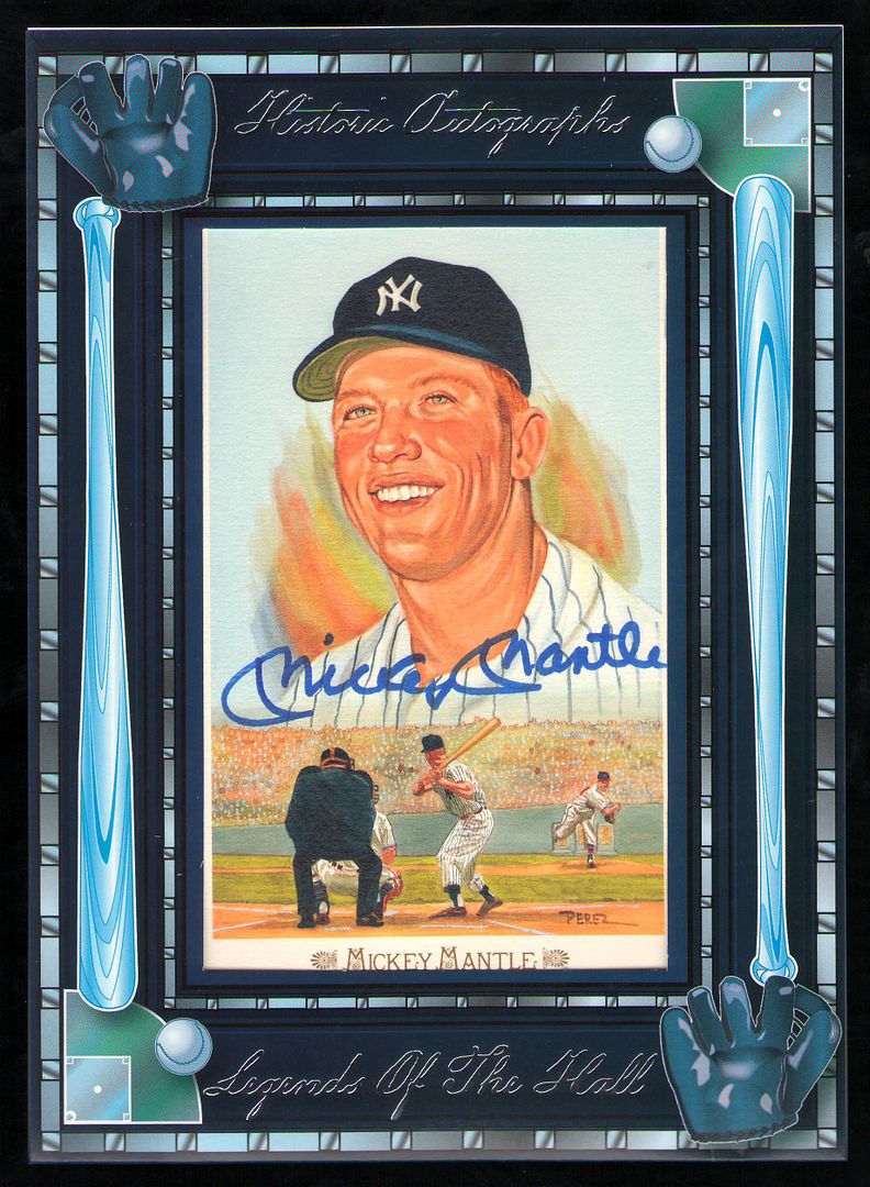 2012 Historic Autographs Mickey Mantle Legends of the Hall