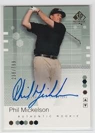2002 Upper Deck SP Authentic Phil Mickelson Autograph RC Rookie Card