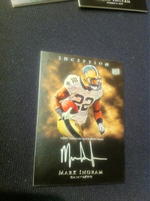 2011 Topps Inception Mark Ingram Autograph Auto Rookie RC
