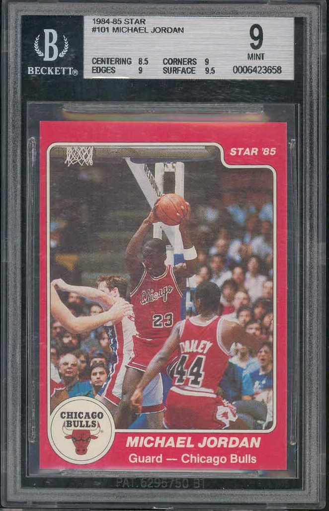 84-85 Star Michael Jordan BGS 9 Rookie RC Card