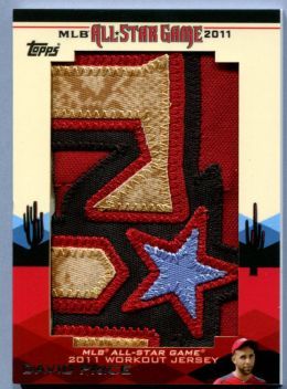 2011 Topps Update Series David Price Jumbo All-Star Jersey Patch Card