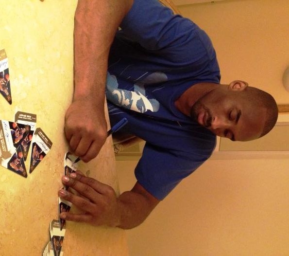 Kobe Bryant Signs Autographs For 2011-12 Panini Preferred Basketball Cards