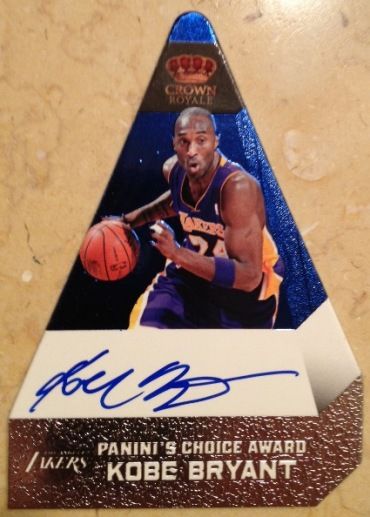 2011-12 Panini Preferred Panini's Choice Kobe Bryant Autograph Card
