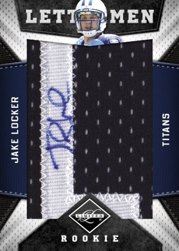 2011 Panini Limited Jake Locker Letterman Autograph