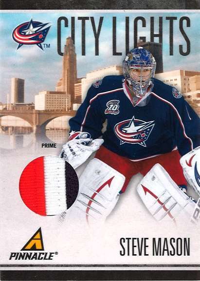 10-11 Pinnacle City Lights Steve Mason Jersey Patch 