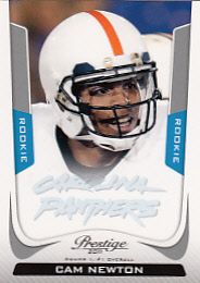 2011 Prestige Cam Newton Rookie RC Card