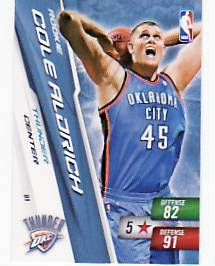 Cole Aldrich Rookie Adrenalyn Card