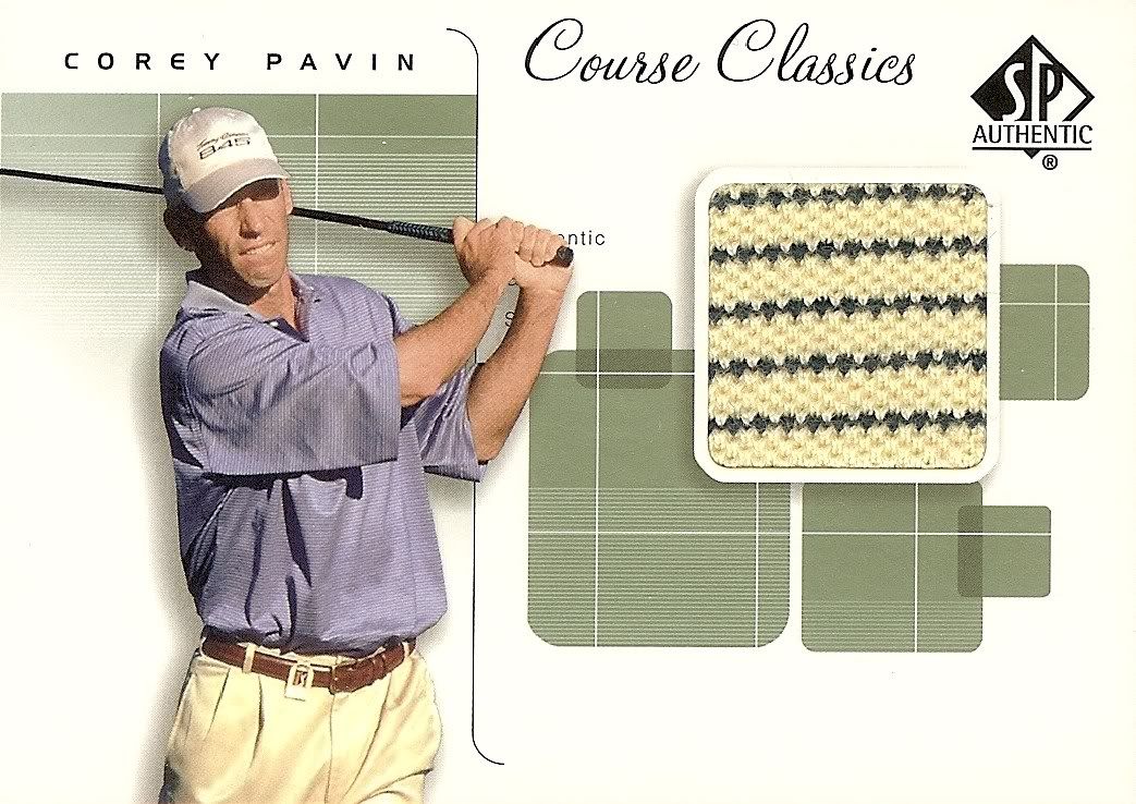 2002 Upper Deck SP Authentic Golf Shirt Corey Pavin Card