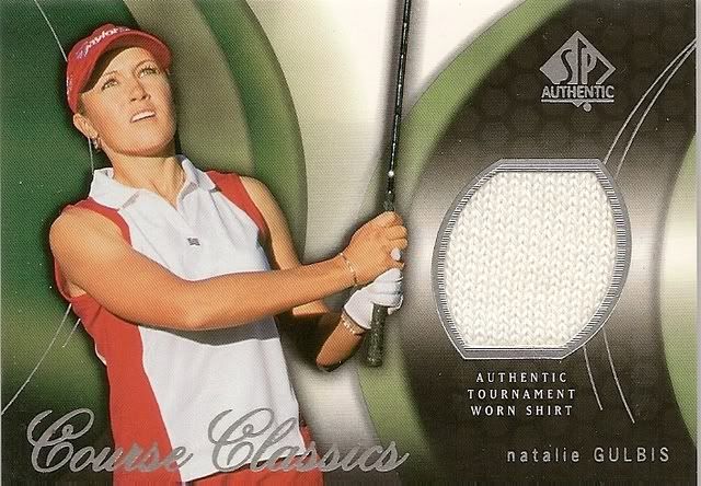 2004 Upper Deck SP Authentic Golf Shirt CC4 Natalie Gulbis Card