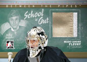 2010/11 ITG Between the Pipes School Is Out Marc-Andre Fleury Gilies Meloche Jersey Card