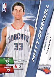 Matt Carroll Adrenalyn NBA Series 2 Card