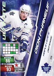 2010-11 Panini Adrenalyn NHL Dion Phaneuf Ultimate Signature Card