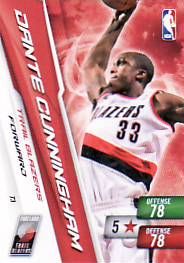 Dante Cunningham Adrenalyn Blazers Card