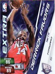 2010-11 Derrick Favors Adrenalyn Extra Card