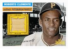2012 Topps Archives 1956 Topps Relic Roberto Clemente Card