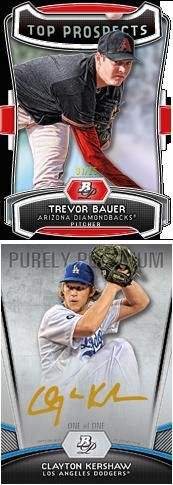 2012 Bowman Platinum Trevor Bauer Top Prospect