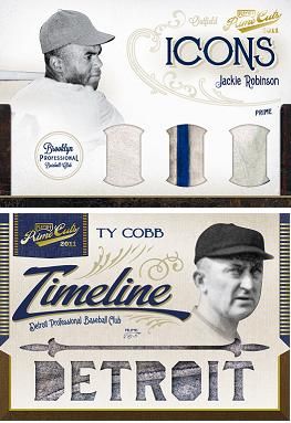 2011 Playoff Prime Cuts Icons Jackie Robinson