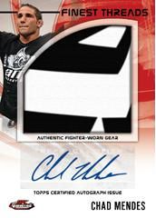 2012 Topps Finest UFC Chad Mendes Autograph Fight Mat