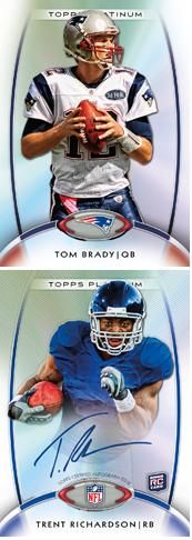 2012 Topps Platinum Tom Brady Base Card