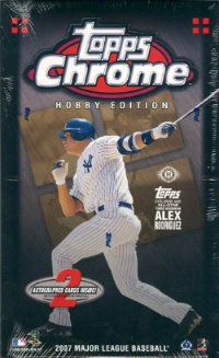 2007 Topps Chrome Baseball Box
