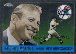 2008 Topps Chrome Mickey Mantle History Insert Card