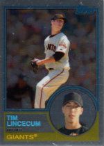 2008 Topps Chrome Tim Lincecum Trading Card History Insert Card