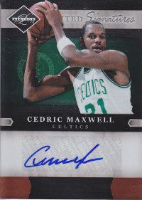 2011-12 Panini Limited Cedric Maxwell Autograph Card
