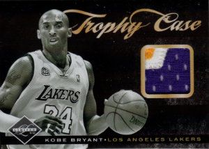 2011-12 Panini Limited Trophy Case Kobe Bryant Prime Jersey Card
