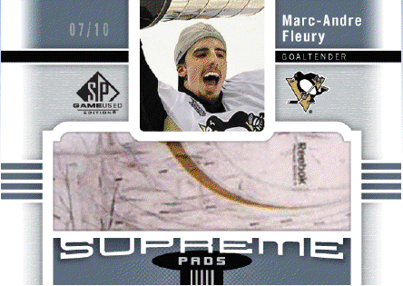 2011-12 Upper Deck SP Game Used Supreme Marc-Andre Fleury Card
