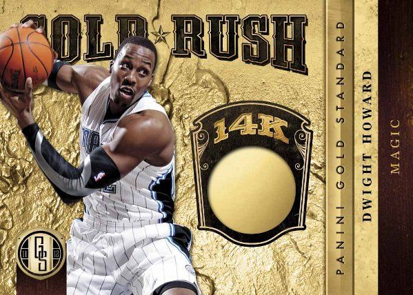 2011/12 Panini Gold Standard Gold Rush Dwight Howard 14K gold Card