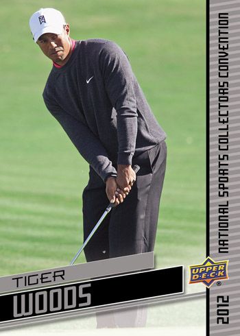 2012 Upper Deck National Wrapper Redemption Tiger Woods Card