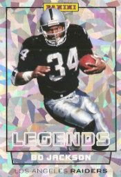 2012 Panini National Sports Collectors Convention Bo Jackson Legend Card Cracked Ice