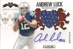 2012 Panini Rookies & Stars Crusade Autograph Materials Red #12 Andrew Luck