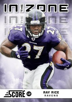 2012 Score Football In The Zone Ray Rice Insert Card
