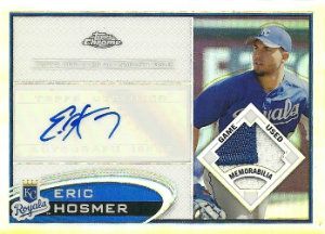 2012 Topps Chrome Eric Hosmer Patch Autograph Card