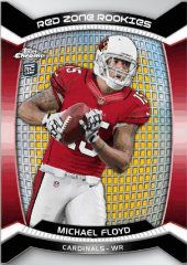 2012 Topps Chrome Football Michael Floyd Red Zone