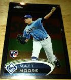 2012 Topps Chrome Matt Moore SP Photo Variation RC Card