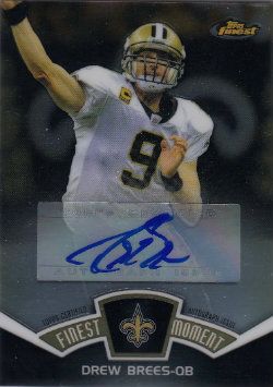 2012 Topps Finest Moments Drew Brees Autograph