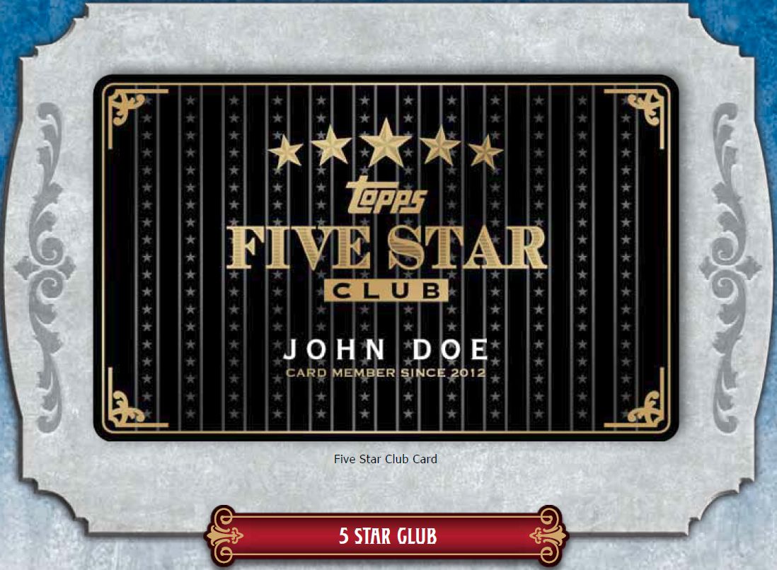 Topps Five Star Club Card