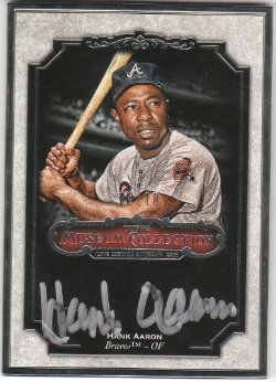 2012 Topps Museum Collection Hank Aaron Silver Border Autograph
