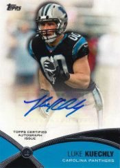 2012 Topps Prolific Playmakers Luke Kuechly Autograph Card