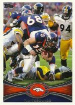 2012 Topps SP Photo Variation Tim Tebow Broncos Card
