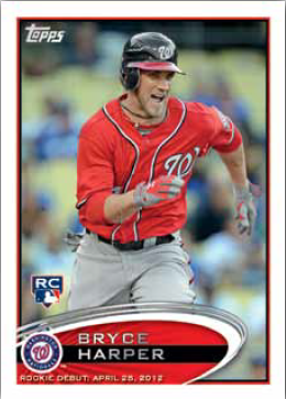 2012 Topps Update Series Bryce Harper RC Card